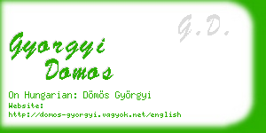 gyorgyi domos business card